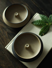 Load image into Gallery viewer, Handmade Ceramic Incense Holder - Black