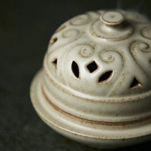 Load image into Gallery viewer, Handmade Japanese Style White Incense Holder