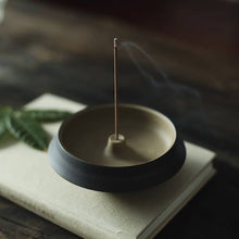 Load image into Gallery viewer, Handmade Ceramic Incense Holder - Black