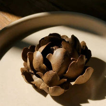 Load image into Gallery viewer, Handmade Ceramic Incense Burner - Brown Lotus