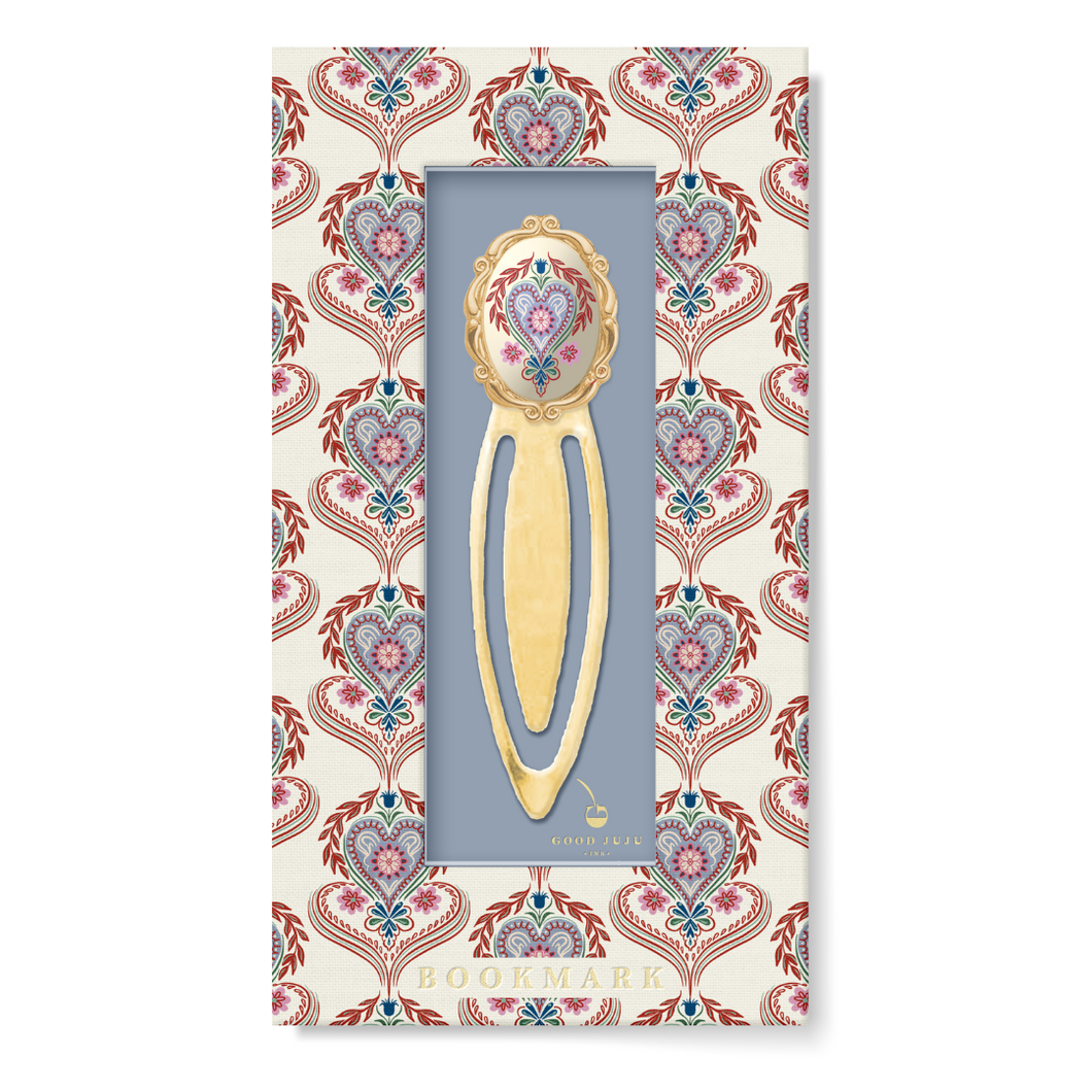 Folk Heart Metal Clip Bookmark