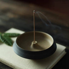 Load image into Gallery viewer, Handmade Ceramic Incense Holder - Black
