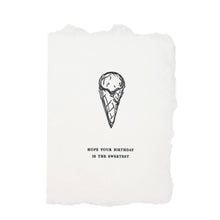 Load image into Gallery viewer, Ice-cream Cone Sweetest Birthday Card
