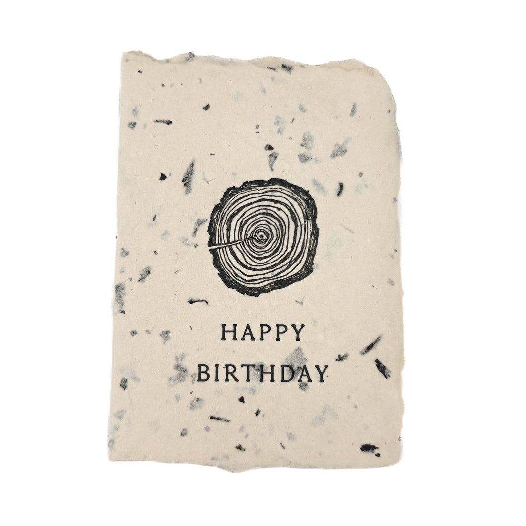 Happy Birthday Tree Rings Card