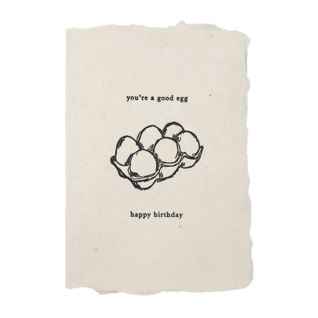 You're a Good Egg Birthday Card