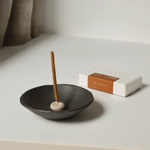 Load image into Gallery viewer, Mini Beige Ceramic Pebble Incense Holder
